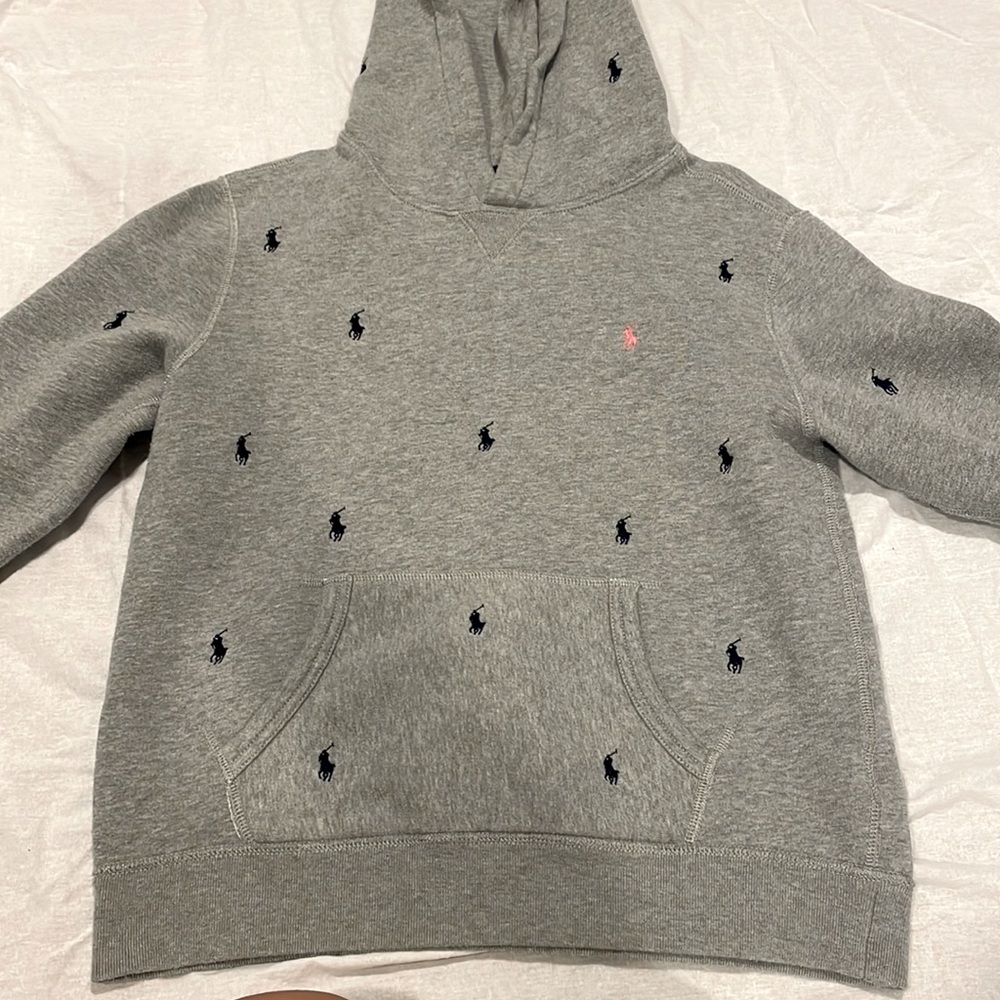 (SOLD)Polo Ralph pink pony hoodie